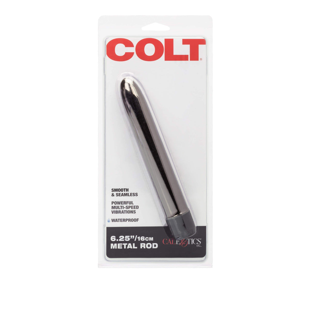 California Exotics - COLT Metal Rod Vibrator 6.25&quot; (Silver) Non Realistic Dildo w/o suction cup (Vibration) Non Rechargeable Durio Asia