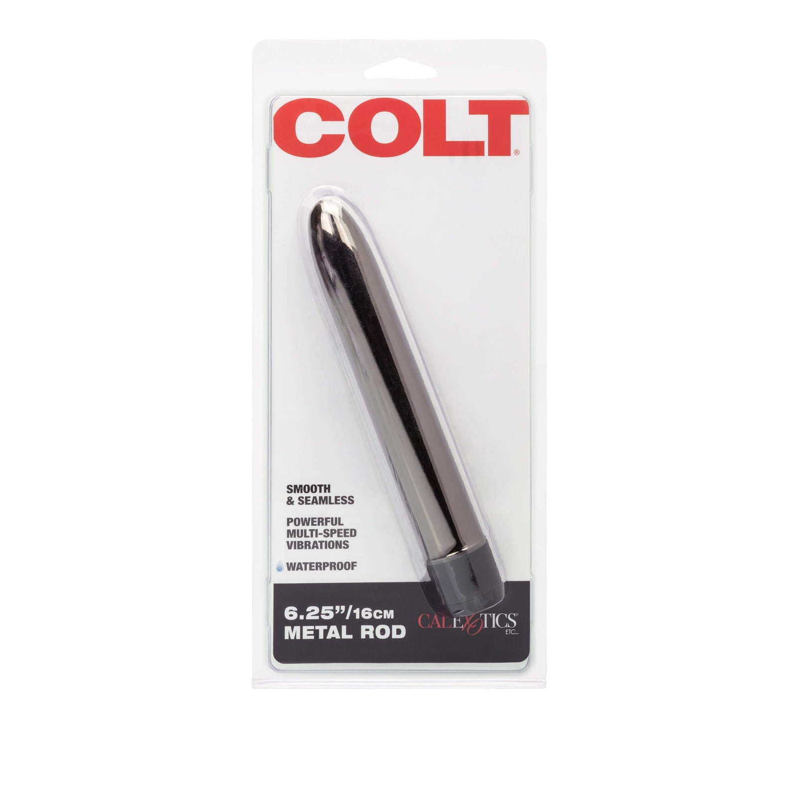 California Exotics - COLT Metal Rod Vibrator 6.25" (Silver) Non Realistic Dildo w/o suction cup (Vibration) Non Rechargeable Durio Asia
