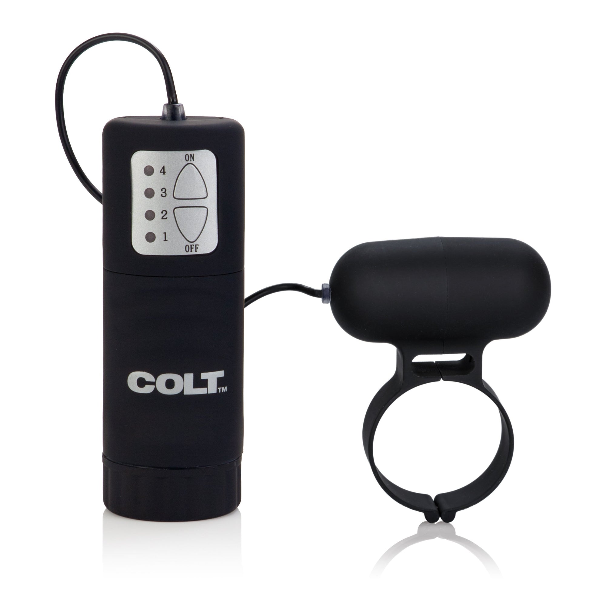 California Exotics - COLT Waterproof Power Cock Ring (Black) Remote Control Cock Ring (Vibration) Non Rechargeable Singapore