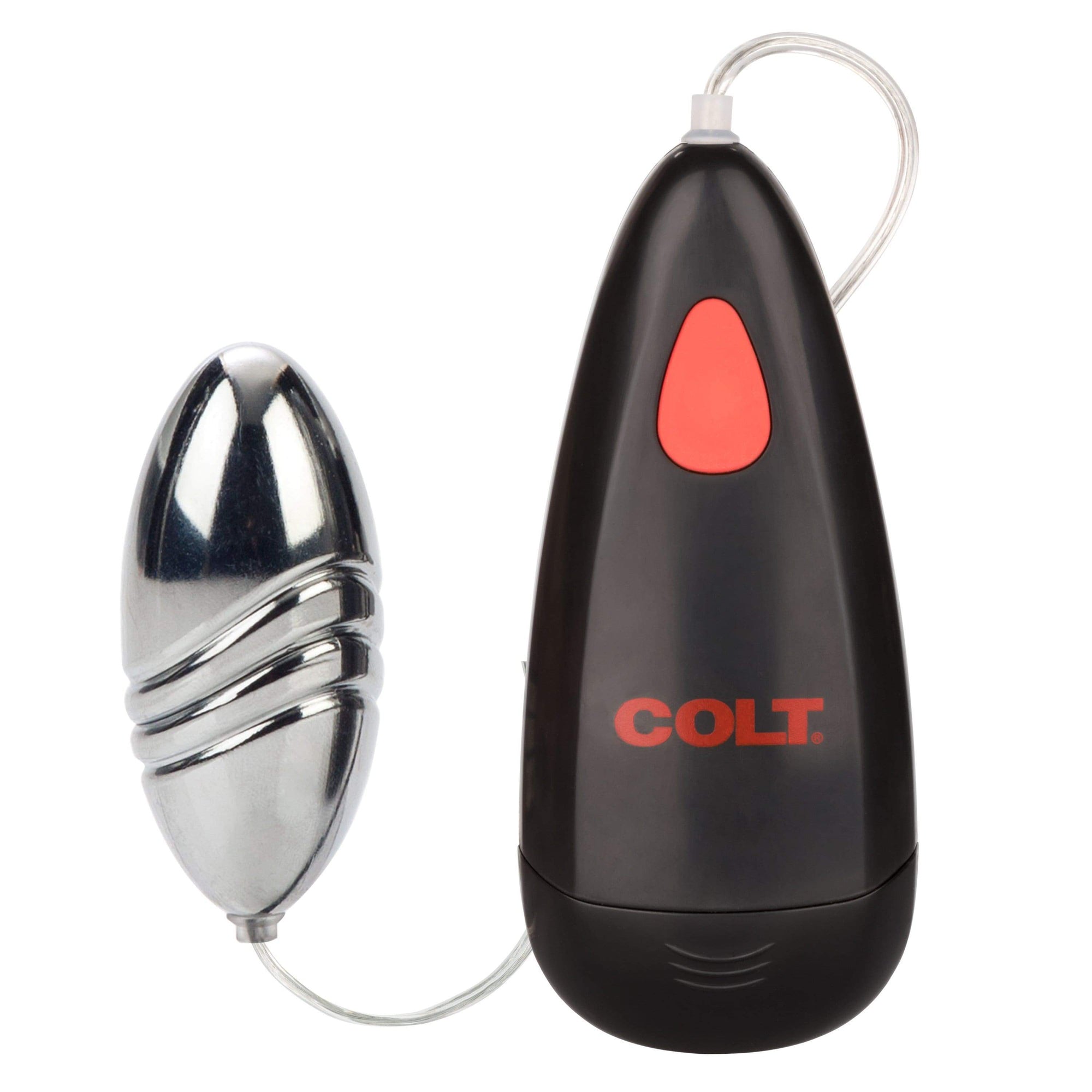 California Exotics - COLT Waterproof Silver Turbo Bullet Vibrator with Remote (Silver) Wired Remote Control Egg (Vibration) Non Rechargeable Durio Asia