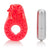 California Exotics - Couple's Raging Bull Vibrating Cock Ring (Red) Rubber Cock Ring (Vibration) Non Rechargeable Singapore