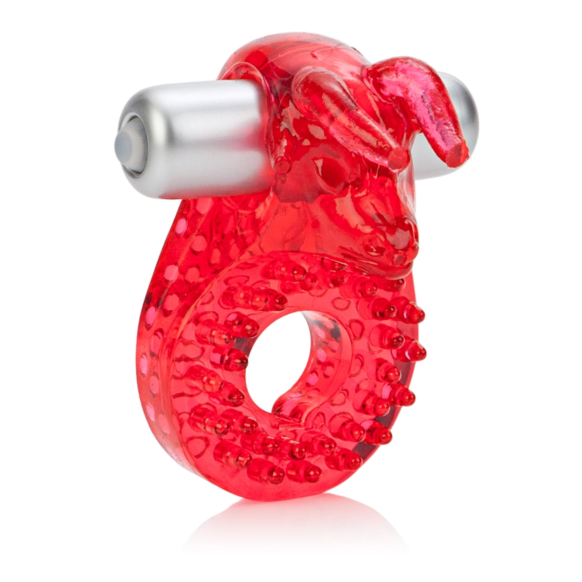 California Exotics - Couple's Raging Bull Vibrating Cock Ring (Red) Rubber Cock Ring (Vibration) Non Rechargeable Singapore