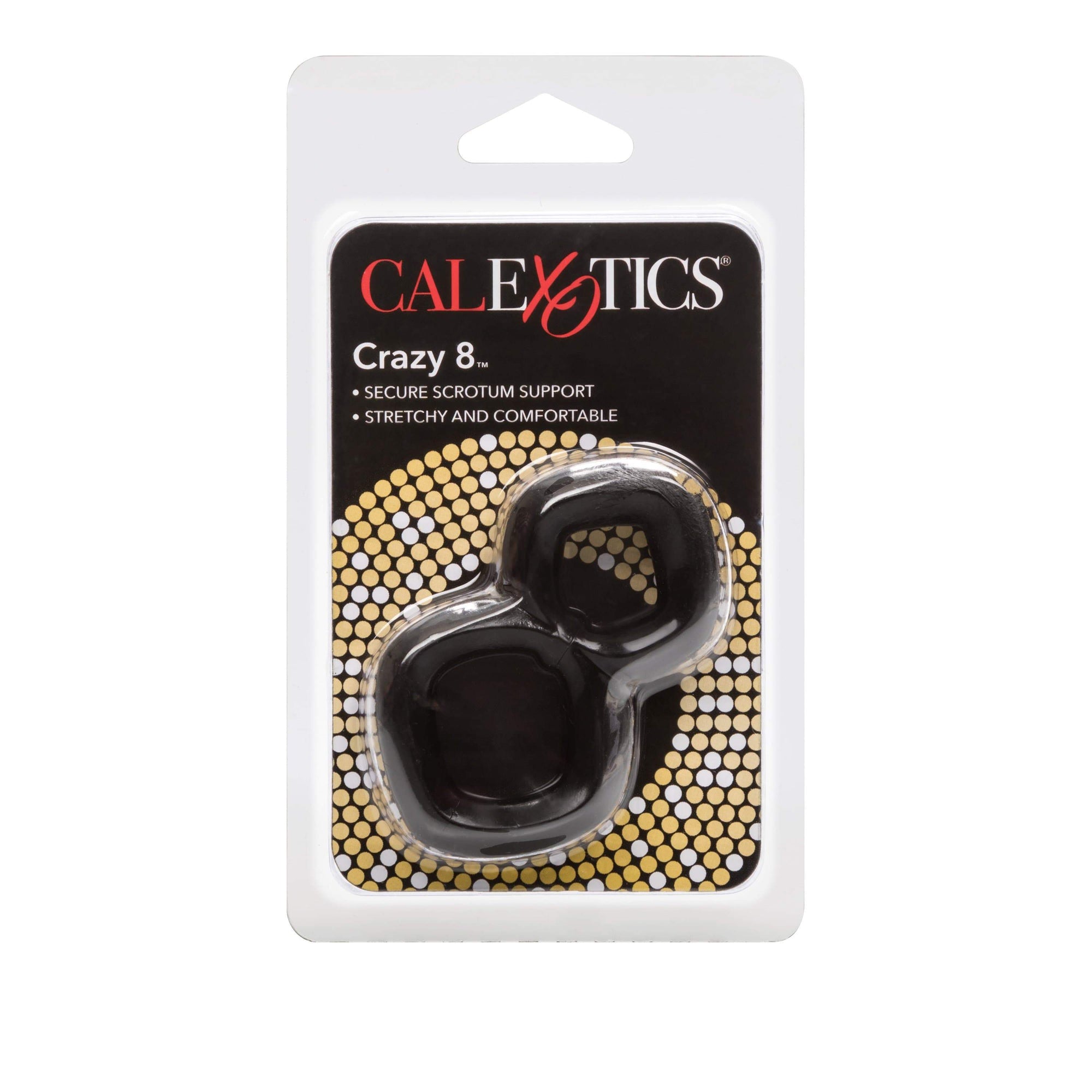 California Exotics - Crazy 8 Cock And Ball Ring (Black) Cock Ring (Non Vibration) 716770061461 CherryAffairs