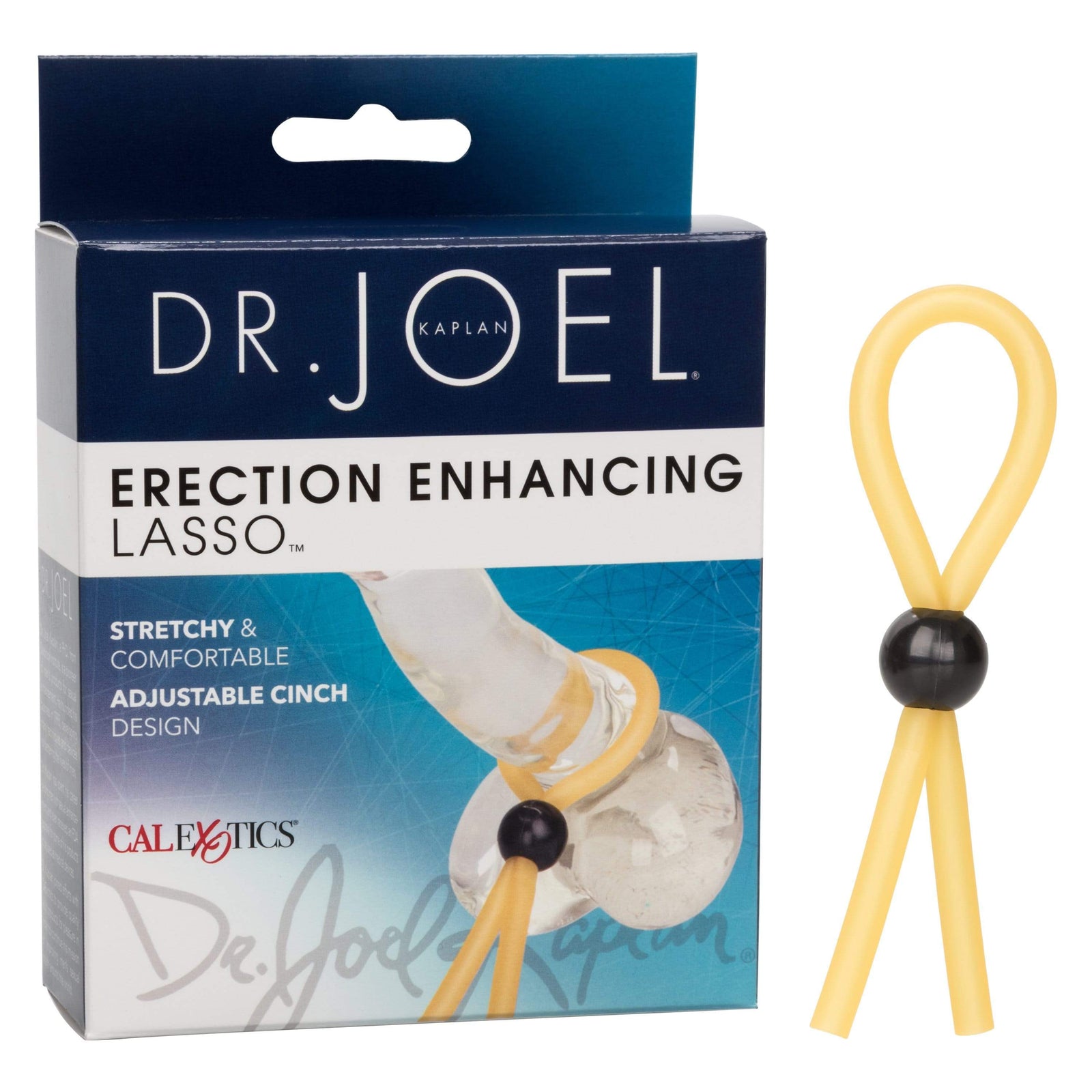 California Exotics - Dr  Joel Kaplan Erection Enhancing Lasso Cock Ring (Yellow) Cock Ring (Non Vibration) Durio Asia