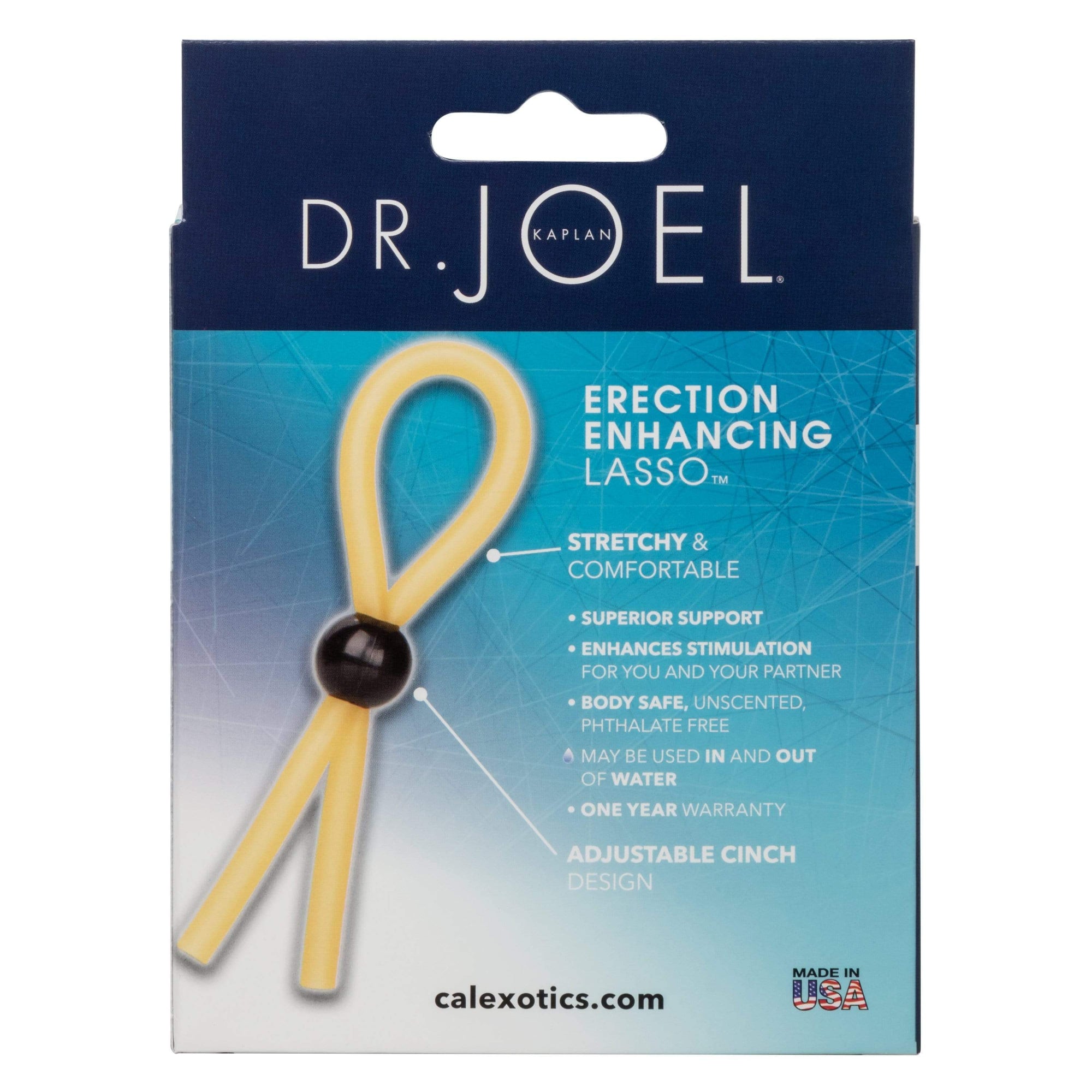 California Exotics - Dr  Joel Kaplan Erection Enhancing Lasso Cock Ring (Yellow) Cock Ring (Non Vibration) 716770034601 CherryAffairs