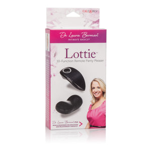 California Exotics - Dr Laura Berman Lottie 10 Function Remote Panty Pleaser (Black) Panties Massager Remote Control (Vibration) Non Rechargeable Singapore