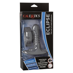 California Exotics - Eclipse Wristband Remote Thrusting Rotator Probe Anal Plug (Black) Remote Control Anal Plug (Vibration) Rechargeable 716770095787 CherryAffairs