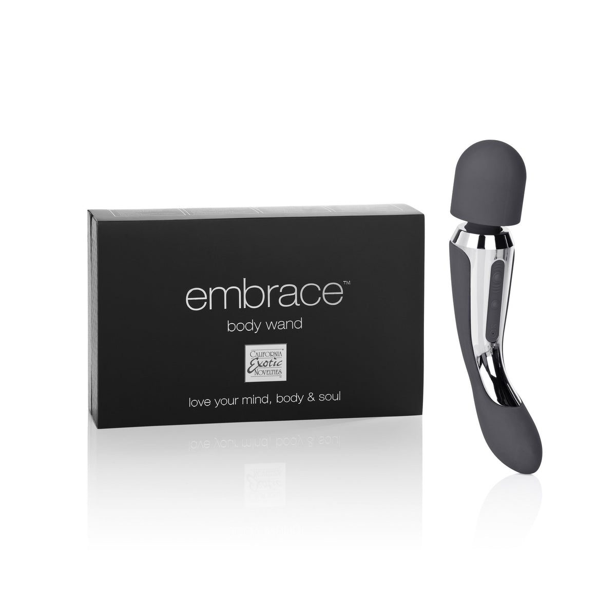 California Exotics - Embrace Rechargeable Body Wand Massager (Black) Wand Massagers (Vibration) Rechargeable Durio Asia