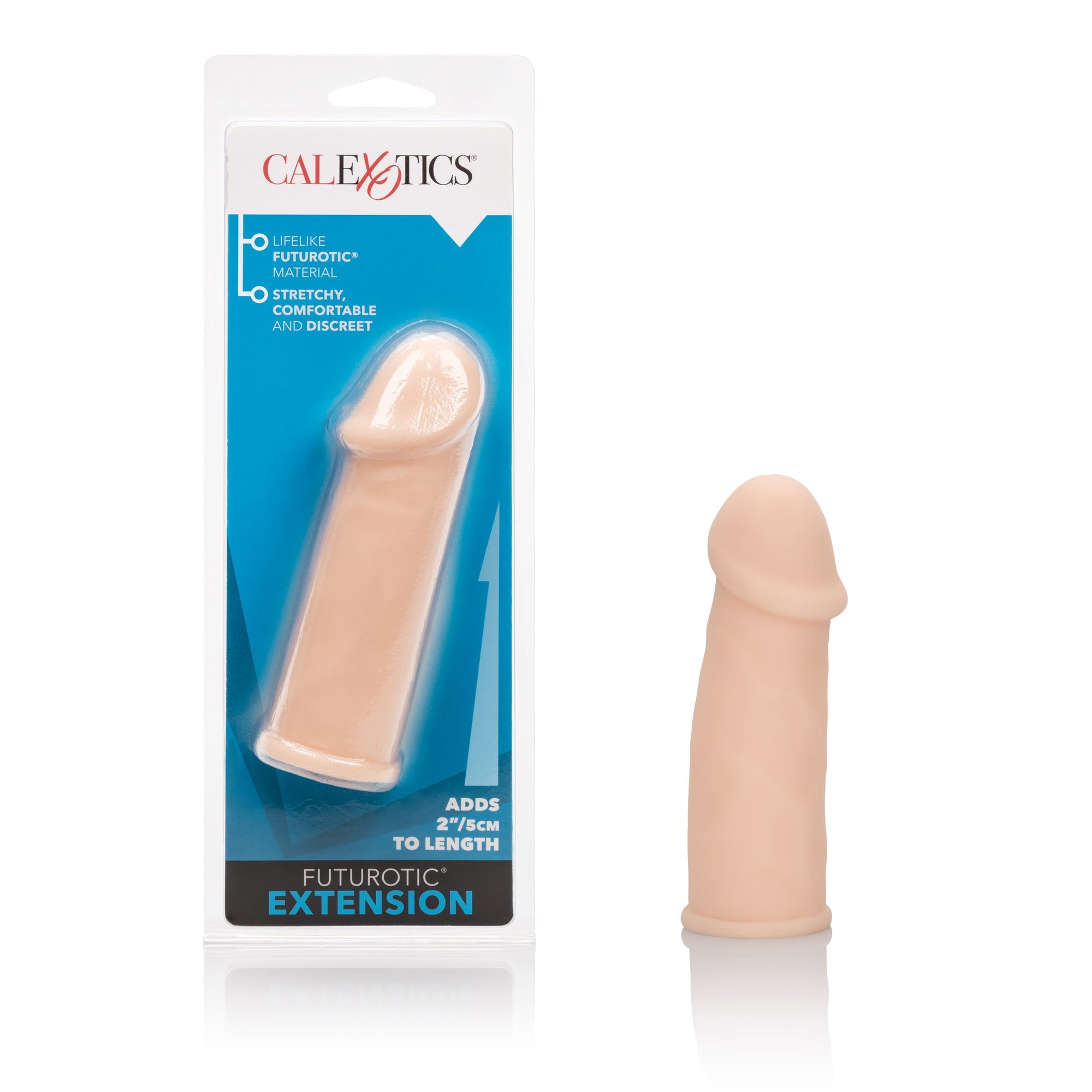 California Exotics - Futurotic Penis Extender (Beige) Cock Sleeves (Non Vibration) Durio Asia