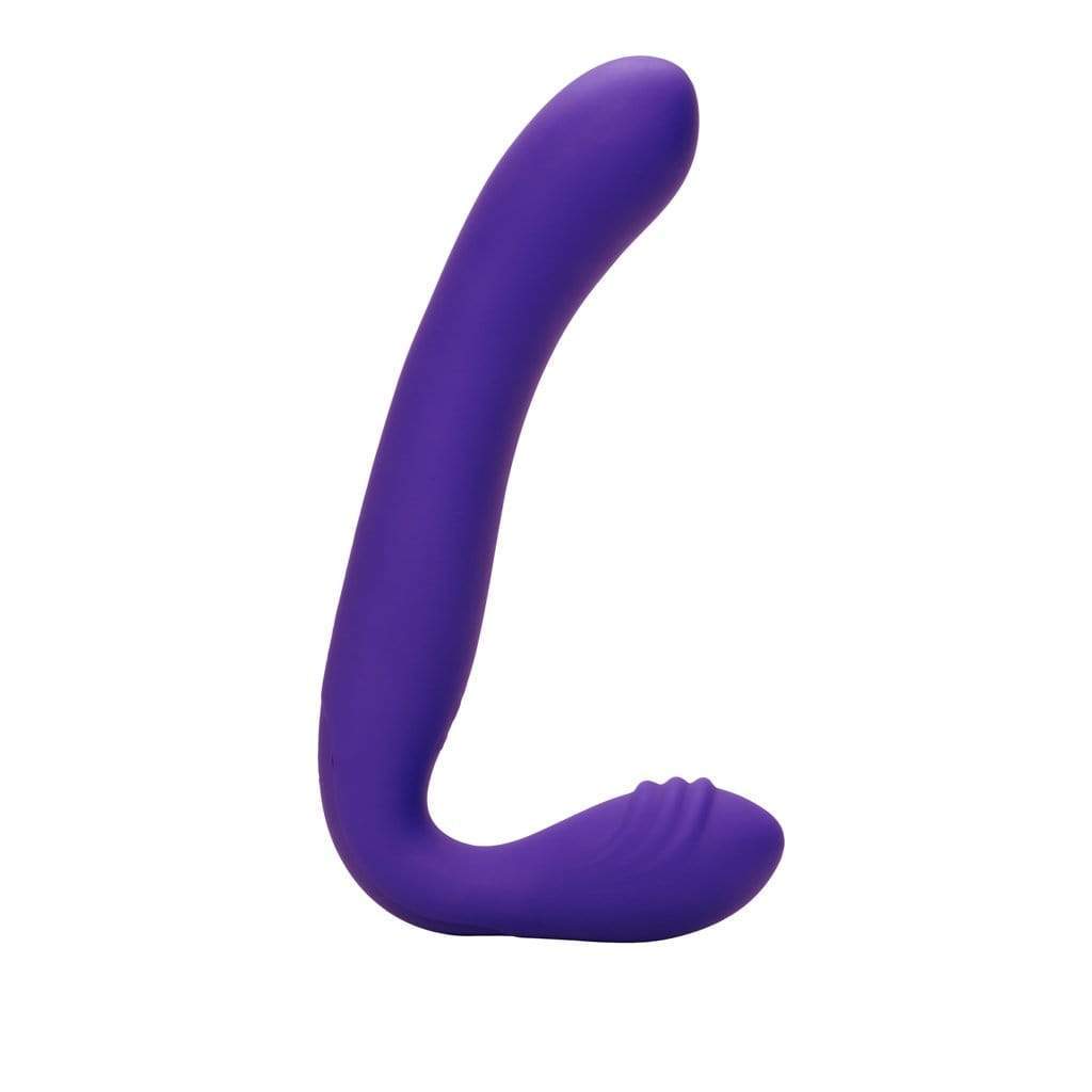 California Exotics - Her Royal Harness Rechargeable Love Rider Strapless Strap On (Purple) Strap On with Dildo for Reverse Insertion (Vibration) Rechargeable 716770083586 CherryAffairs