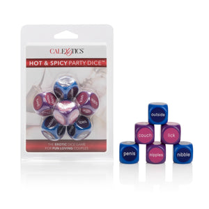 California Exotics - Hot and Spicy Party Dice (Multi Colour) Games Singapore