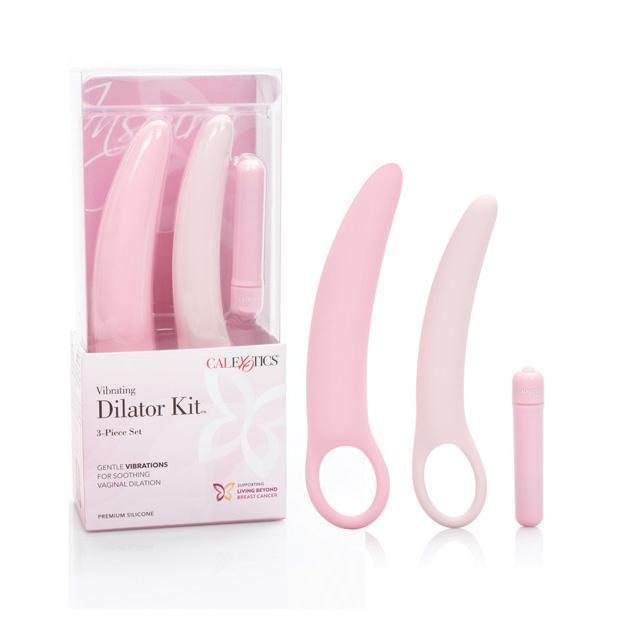 California Exotics - Inspire Vibrating 3 pcs Silicone Dilator Kit (Pink) Non Realistic Dildo w/o suction cup (Vibration) Non Rechargeable Durio Asia