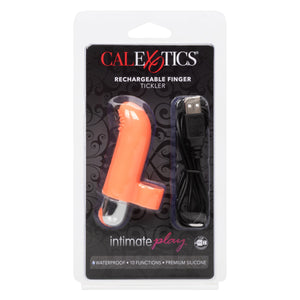 California Exotics - Intimate Play Rechargeable Finger Tickler Clit Massager (Orange) Clit Massager (Vibration) Rechargeable 716770094759 CherryAffairs