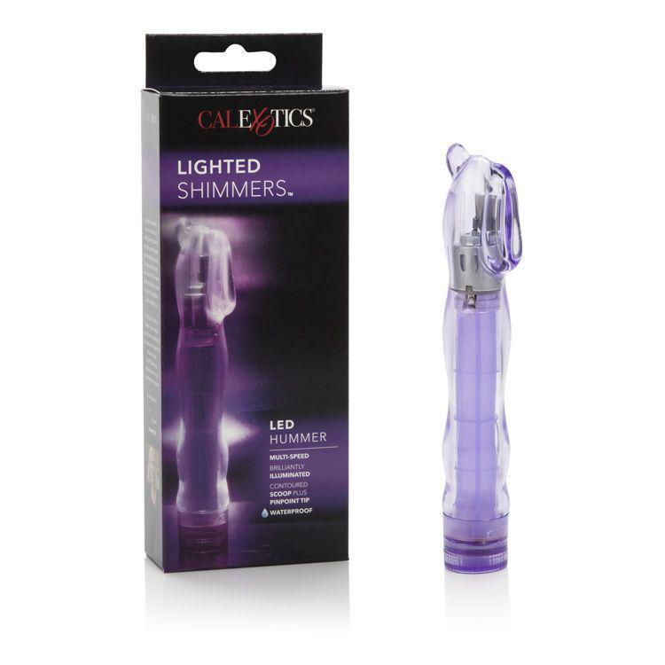 California Exotics - Lighted Shimmers LED Hummer Clit Massager (Purple) Clit Massager (Vibration) Non Rechargeable Durio Asia