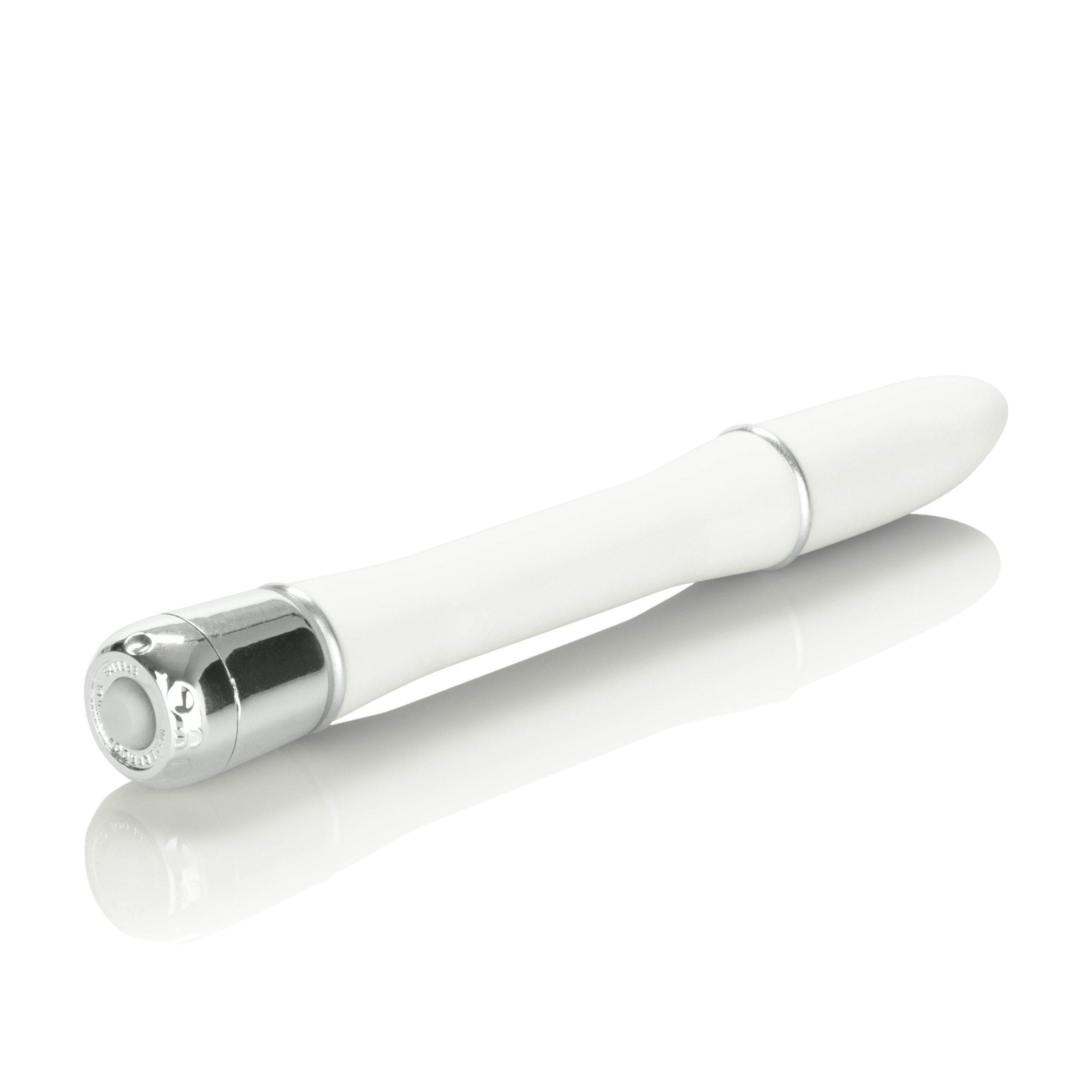 California Exotics - Lulu Satin Touch Mini Vibrator (White) Non Realistic Dildo w/o suction cup (Vibration) Non Rechargeable