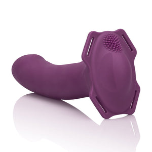 California Exotics - Me2 Rumbler Strap On Vibrating Dildo (Purple) Strap On with Non hollow Dildo for Female (Vibration) Rechargeable Singapore