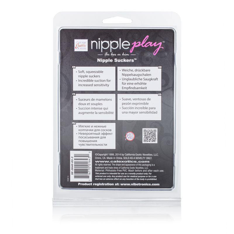 California Exotics - Nipple Play Silicone Nipple Suckers (Black) Nipple Pumps (Non Vibration) Singapore