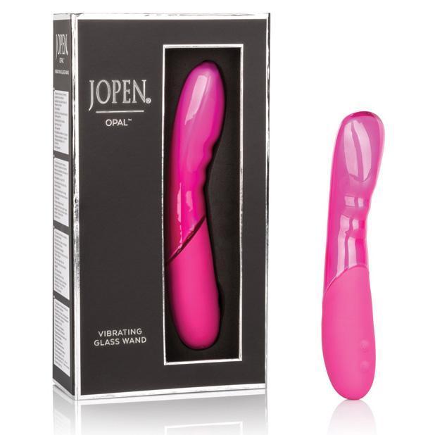 Jopen - Opal Rechargeable Vibrating Glass Wand (Pink) Non Realistic Dildo w/o suction cup (Vibration) Rechargeable Durio Asia