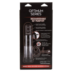 California Exotics - Optimum Series Rechargeable EZ Penis Pump Kit (Clear) Penis Pump (Vibration) Rechargeable 716770093295 CherryAffairs