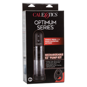 California Exotics - Optimum Series Rechargeable EZ Penis Pump Kit (Clear) Penis Pump (Vibration) Rechargeable 716770093295 CherryAffairs