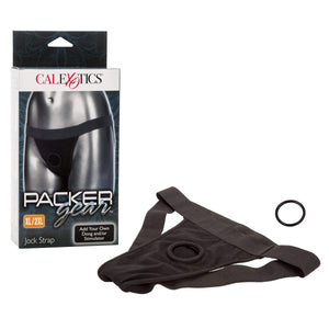 California Exotics - Packer Gear Jock Strap On XL/2XL (Black) Strap On w/o Dildo Durio Asia