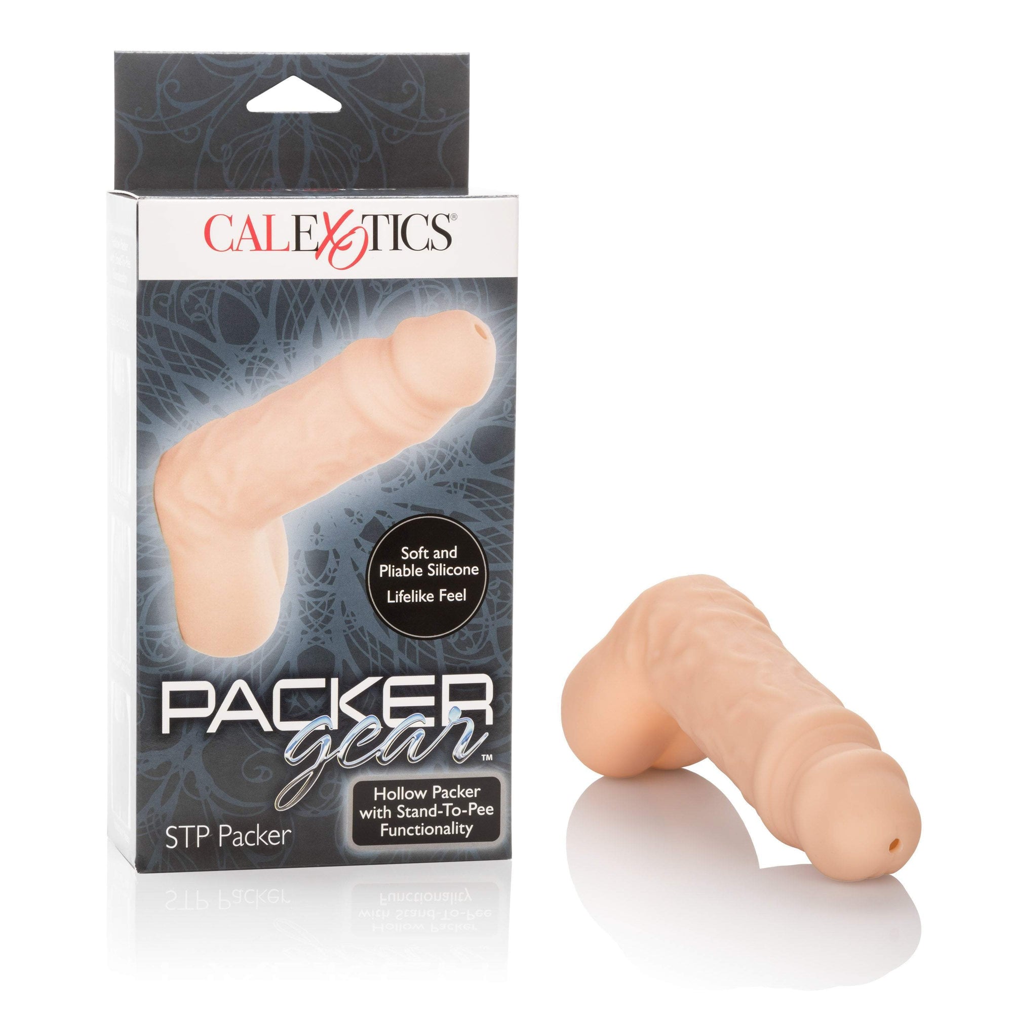 California Exotics - Packer Gear STP Hollow Packer (Beige) Strap On with Hollow Dildo for Male (Non Vibration) Durio Asia