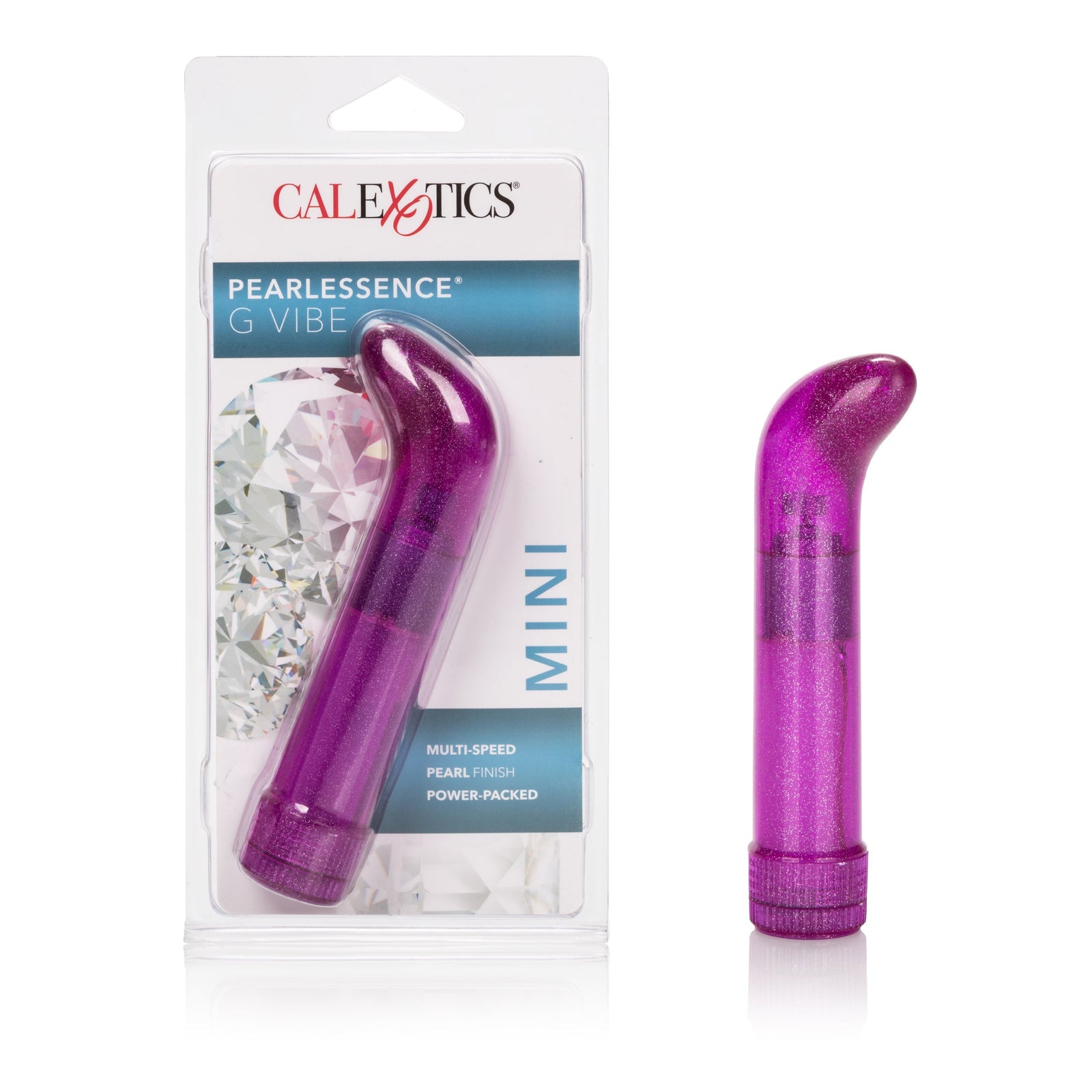 California Exotics - Pearlessence G Vibe Mini Vibrator (Purple) G Spot Dildo (Vibration) Non Rechargeable Durio Asia