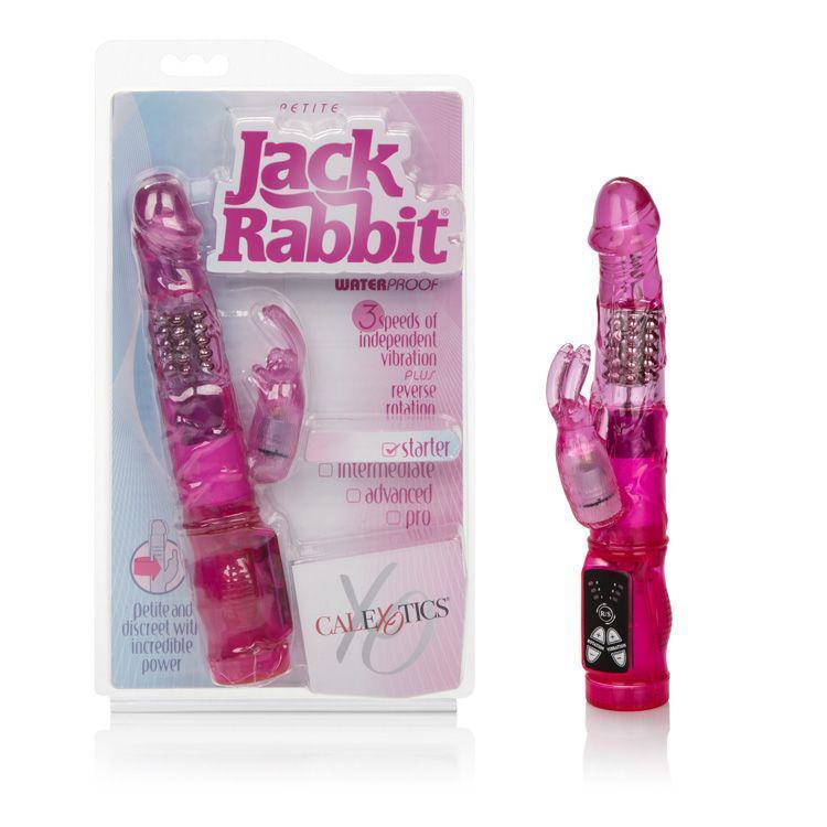 California Exotics - Petite Jack Rabbit Vibrator (Pink) Rabbit Dildo (Vibration) Non Rechargeable Durio Asia