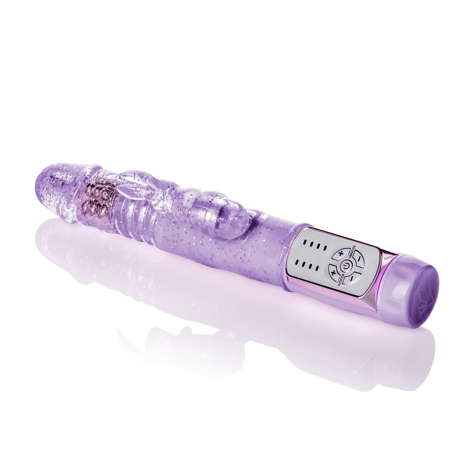 California Exotics - Petite Thrusting Jack Rabbit Intermediate Vibrator (Purple) Rabbit Dildo (Vibration) Non Rechargeable