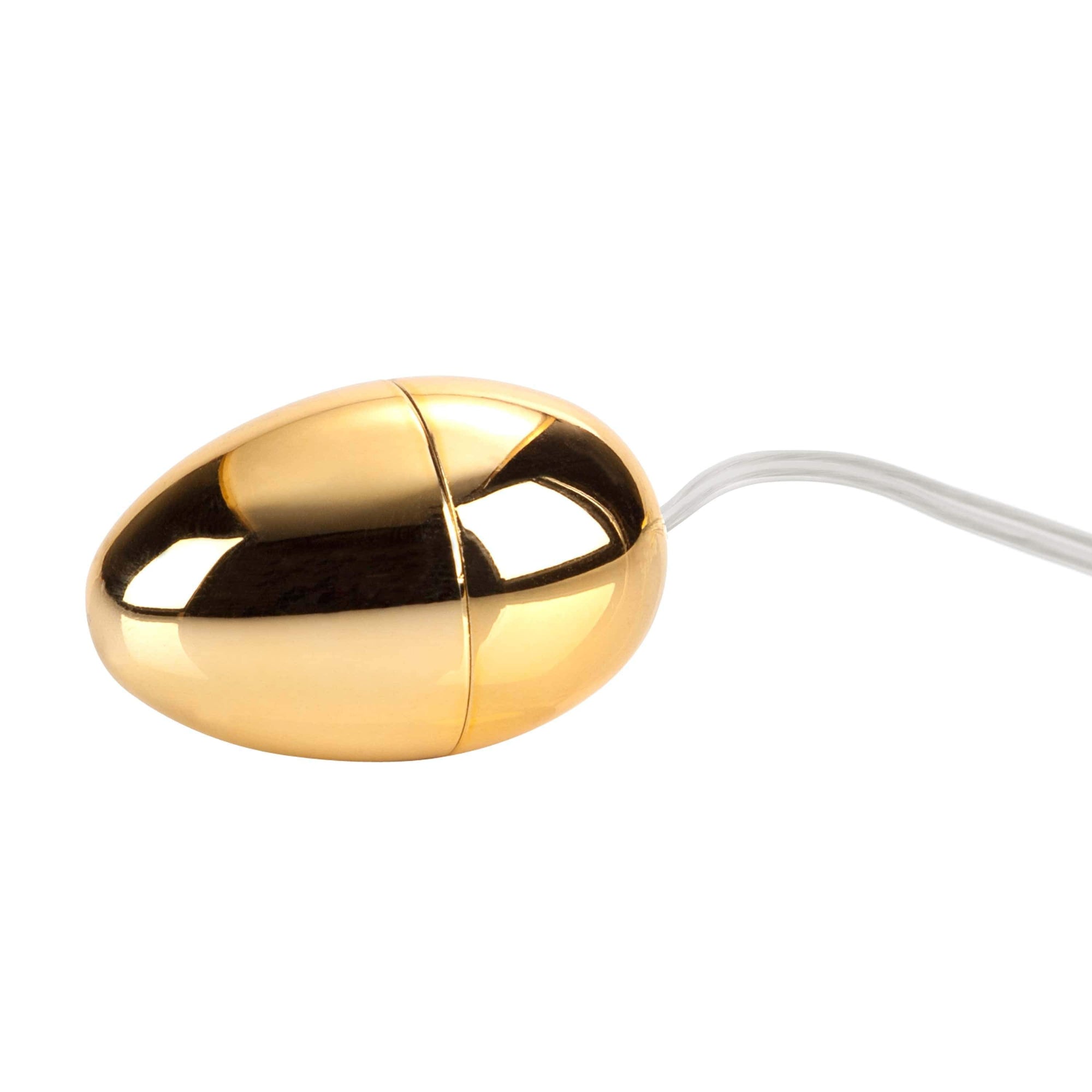 California Exotics - Pocket Exotics Vibrating Gold Egg Massager with Remote (Gold) Wired Remote Control Egg (Vibration) Non Rechargeable 716770003997 CherryAffairs