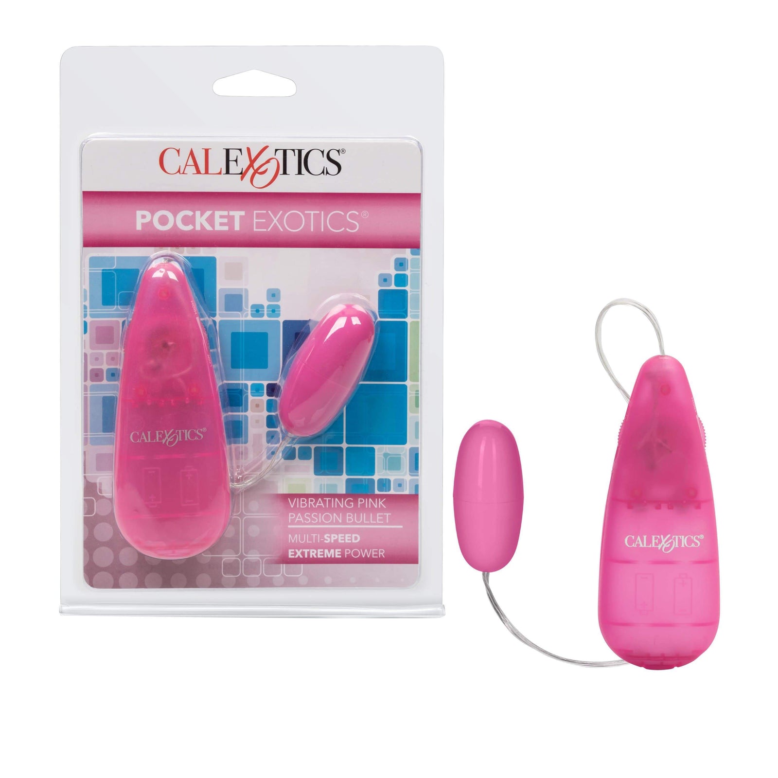 California Exotics - Pocket Exotics Vibrating Pink Passion Bullet Vibrator (Pink) Wired Remote Control Egg (Vibration) Non Rechargeable Durio Asia