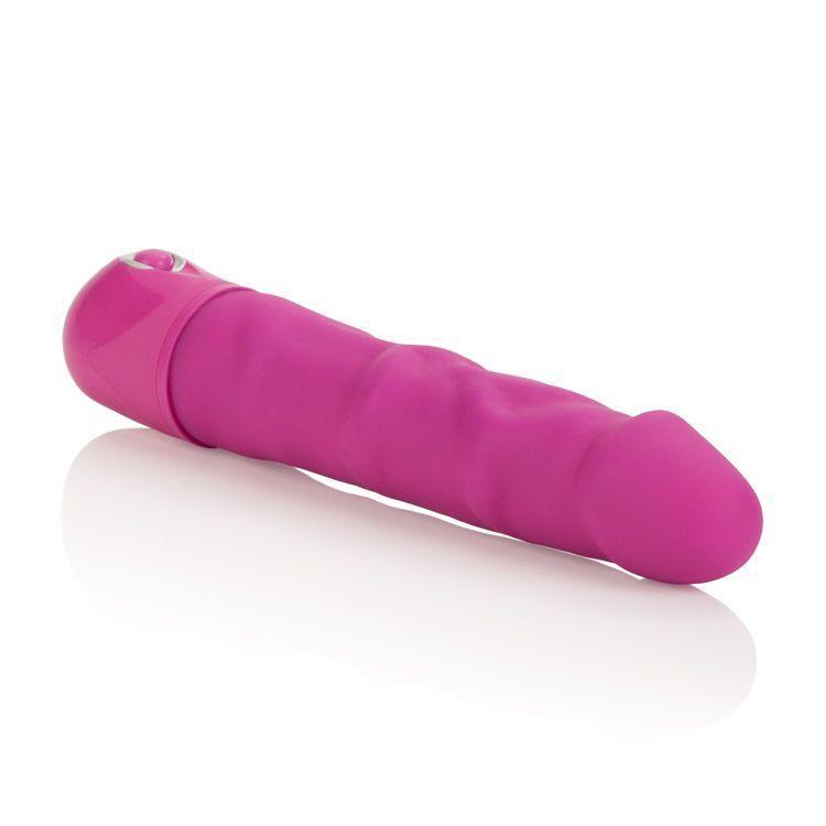 California Exotics - Power Stud Waterproof Stud Rod Dong (Pink) Realistic Dildo w/o suction cup (Vibration) Non Rechargeable - CherryAffairs Singapore