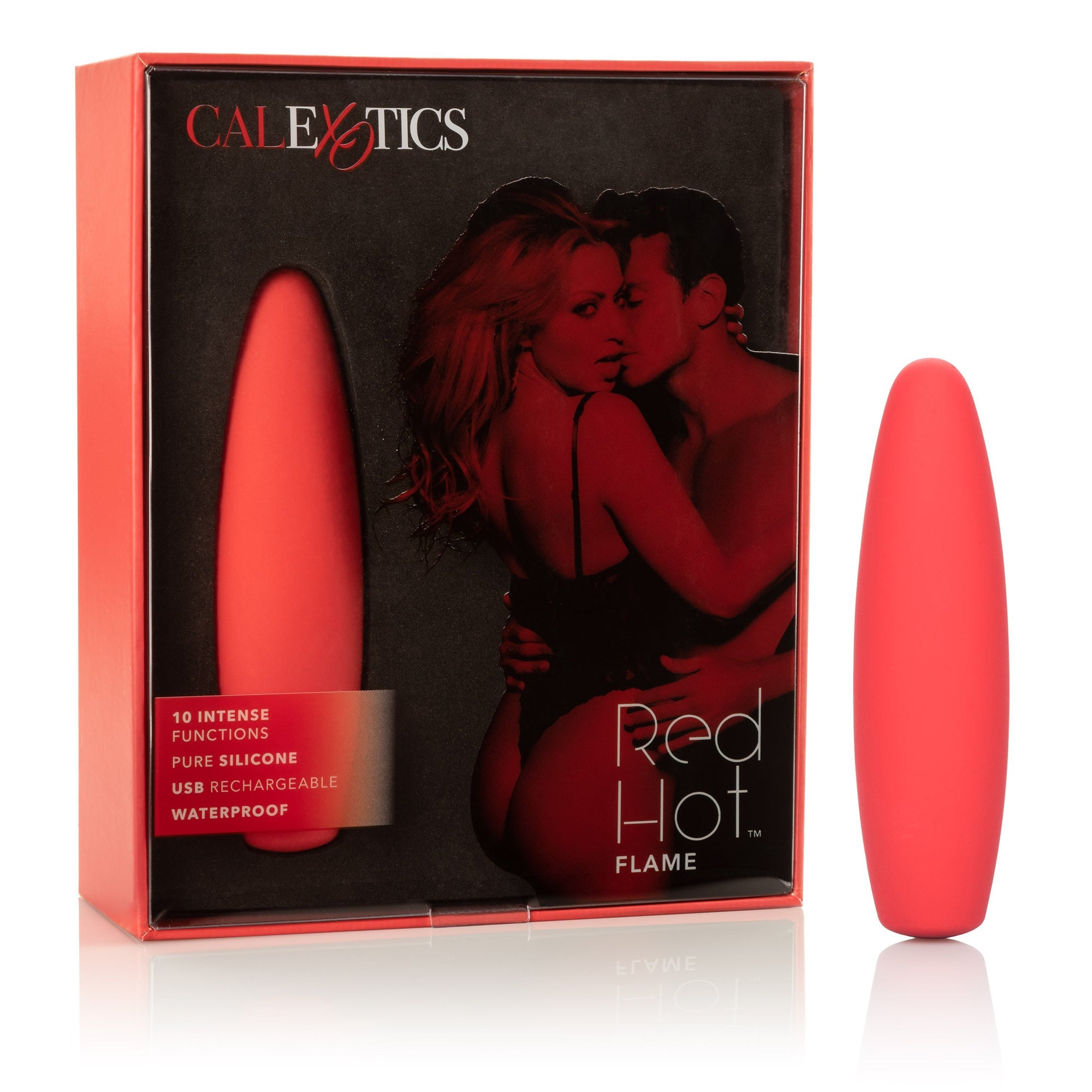 California Exotics - Red Hot Flame Rechargeable Bullet Vibrator (Red) Bullet (Vibration) Rechargeable Durio Asia