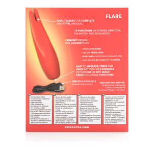 California Exotics - Red Hot Flare Rechargeable Clit Massager (Red) Clit Massager (Vibration) Rechargeable Singapore