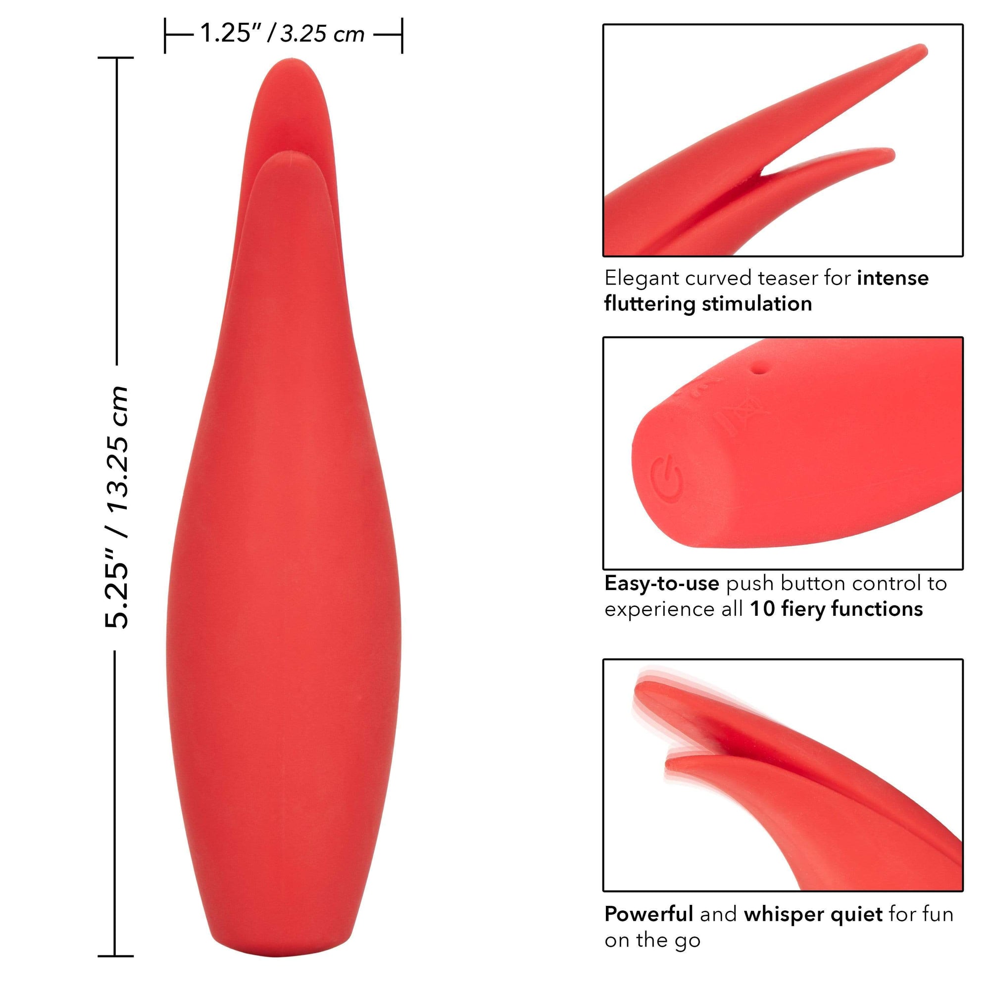 California Exotics - Red Hot Sizzle Clit Massager (Red) Kegel Balls (Vibration) Rechargeable