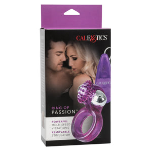 California Exotics - Ring Of Passion Remote Control Cock Ring (Purple) Remote Control Cock Ring (Vibration) Non Rechargeable 620081845 CherryAffairs