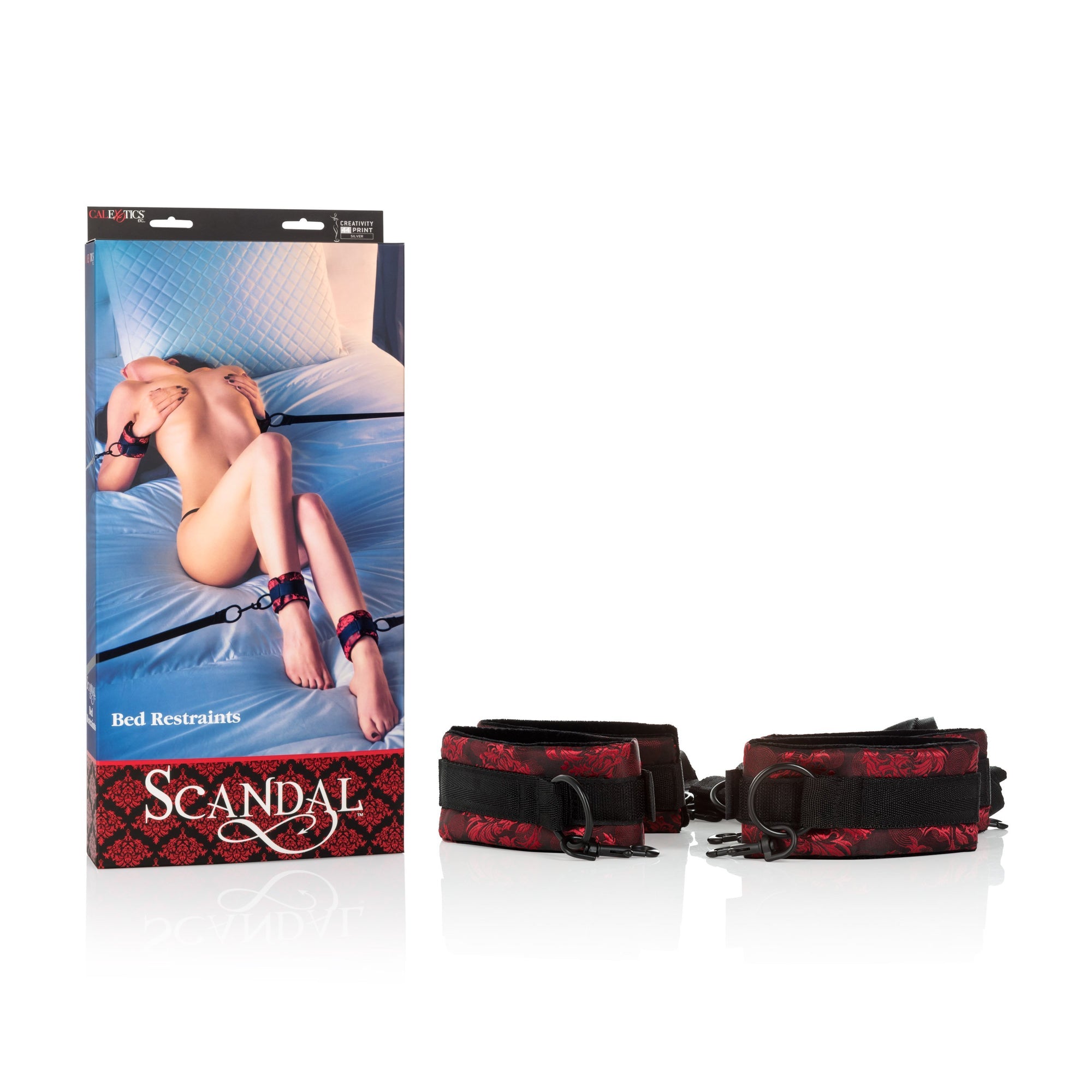California Exotics - Scandal Bed Restraints (Red) Bed Restraint Durio Asia