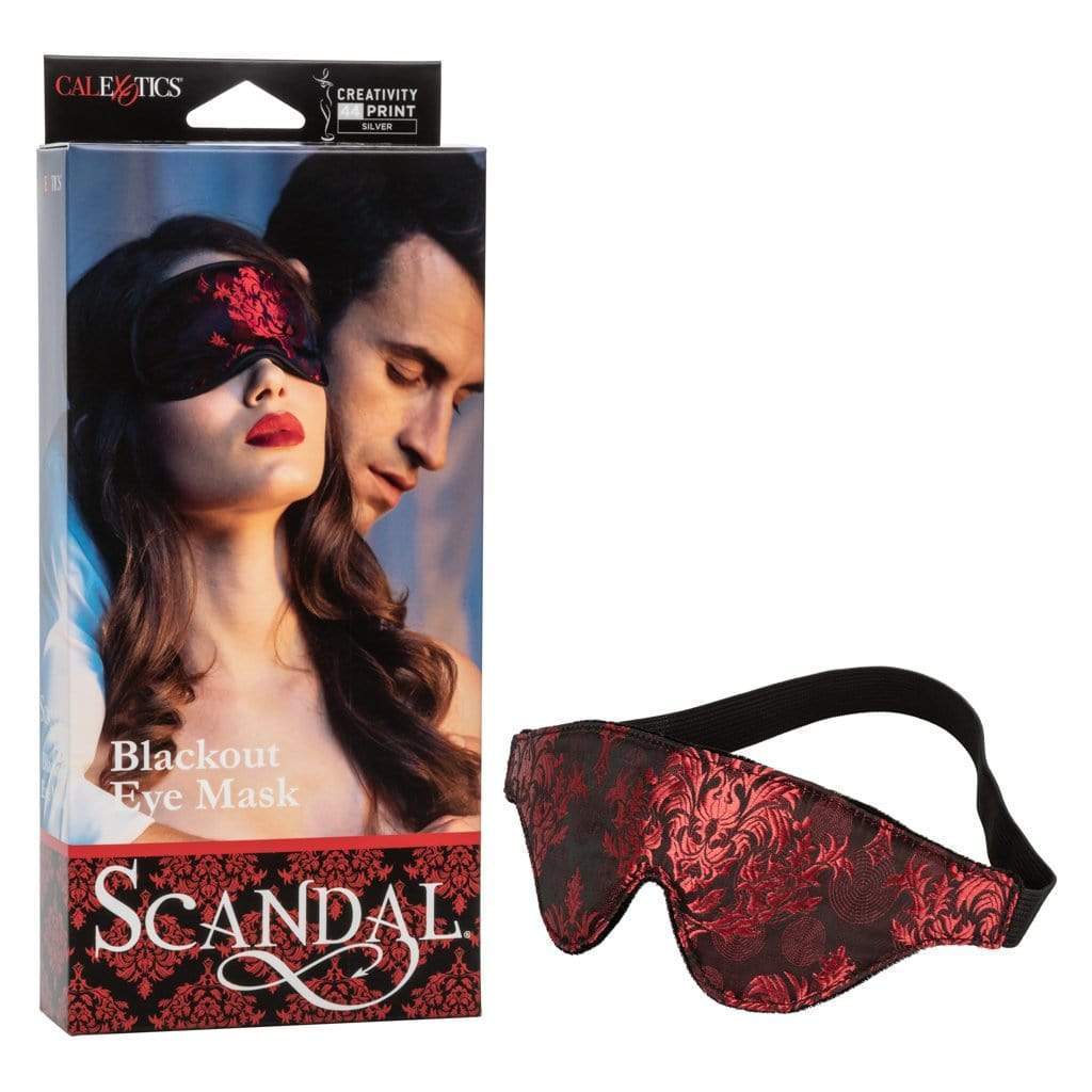 California Exotics - Scandal Blackout Eye Mask (Red) Mask (Blind) Durio Asia