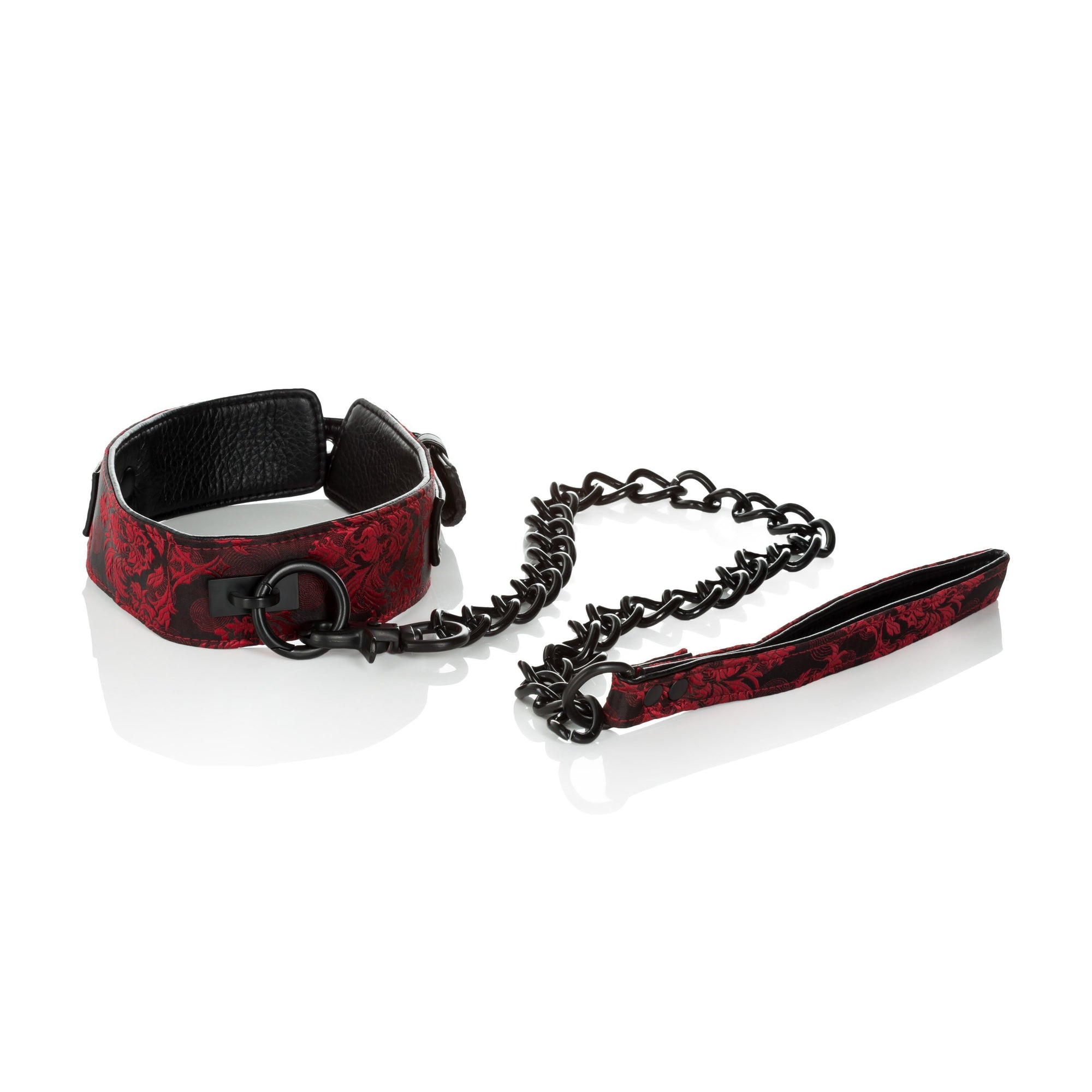 California Exotics - Scandal Collar with Leash (Red) Leash