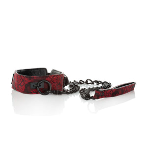 California Exotics - Scandal Collar with Leash (Red) Leash