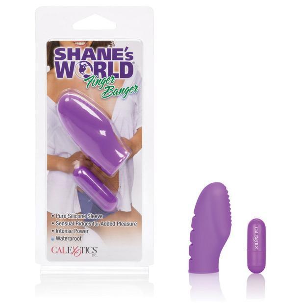 California Exotics - Shane's World Finger Tingler Vibrator (Purple) Clit Massager (Vibration) Non Rechargeable Durio Asia