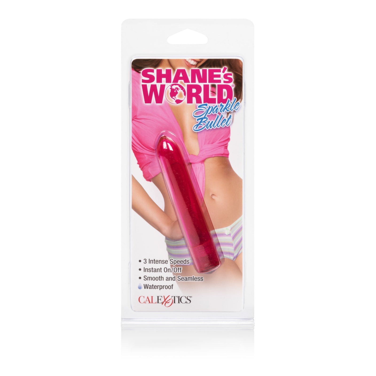 California Exotics - Shane's World Sparkle Bullet Vibrator (Pink) Bullet (Vibration) Non Rechargeable Durio Asia