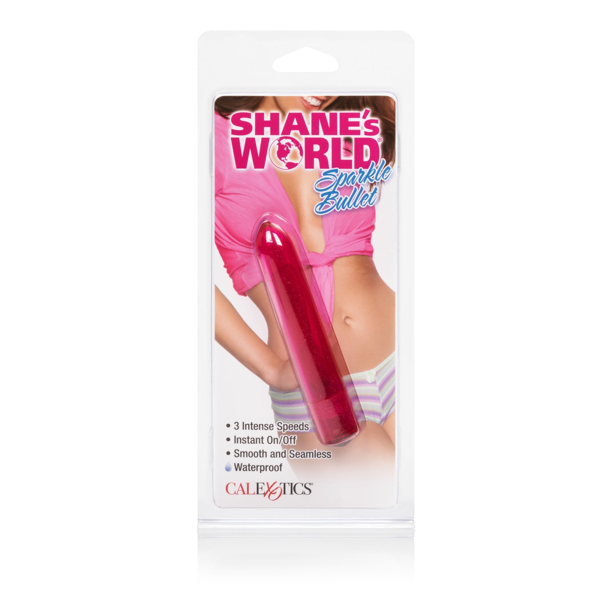 California Exotics - Shane's World Sparkle Bullet Vibrator (Pink) Bullet (Vibration) Non Rechargeable Durio Asia