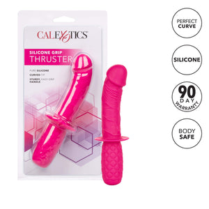 California Exotics - Silicone Grip Thruster Dildo (Pink) Realistic Dildo w/o suction cup (Non Vibration) Durio Asia