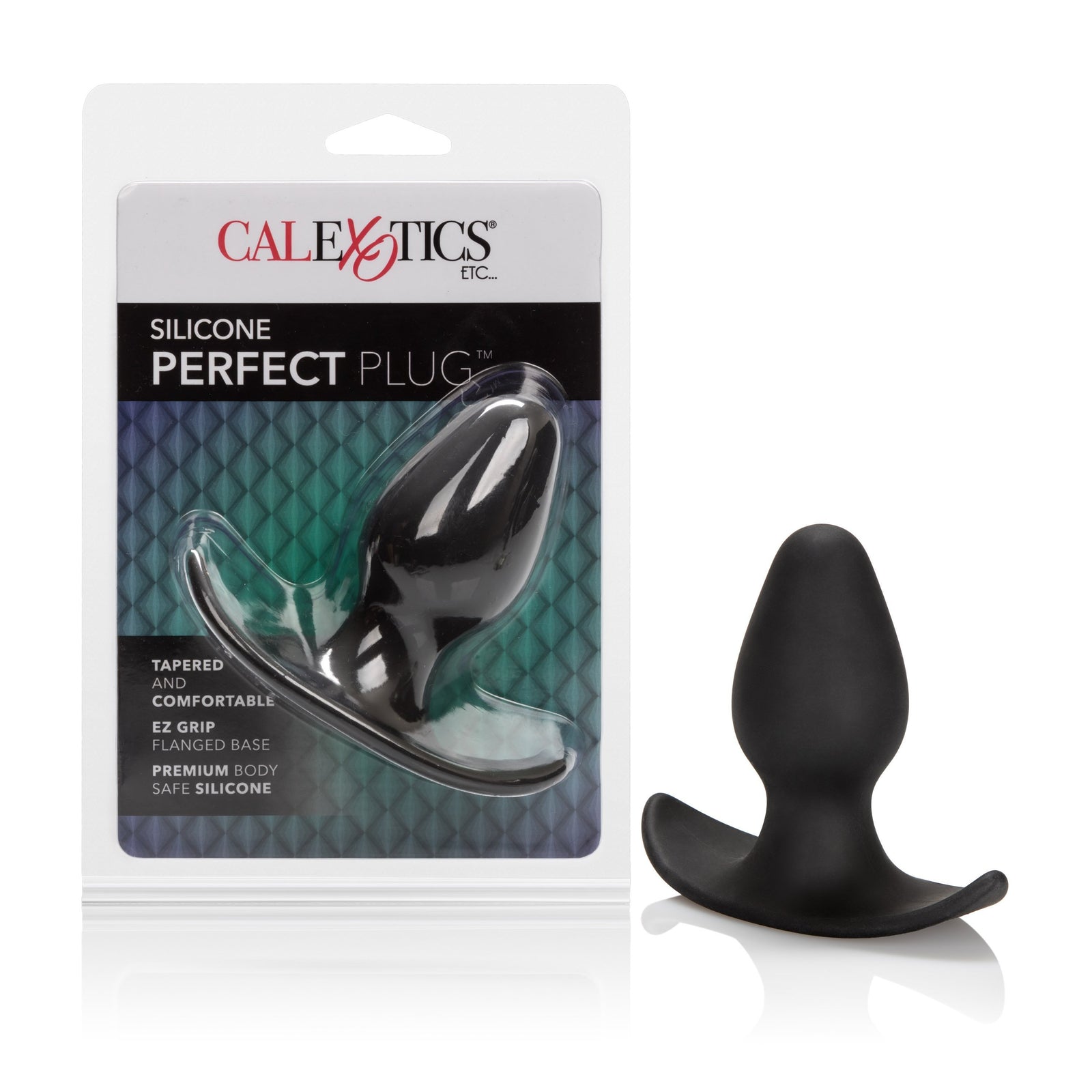 California Exotics - Silicone Perfect Butt Plug (Black) Anal Plug (Non Vibration) Durio Asia