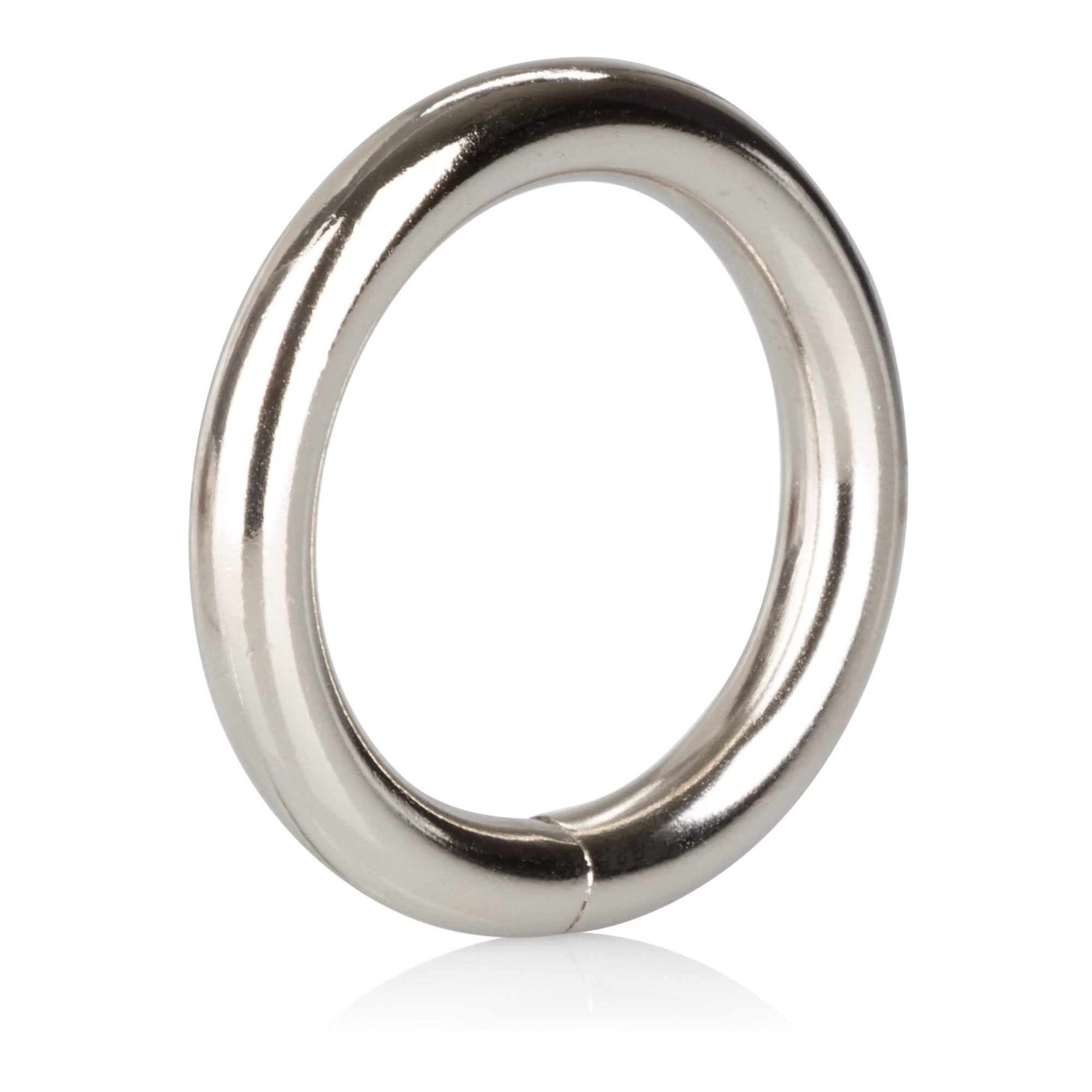 California Exotics - Silver Metal Cock Ring Small (Silver) Metal Cock Ring (Non Vibration)