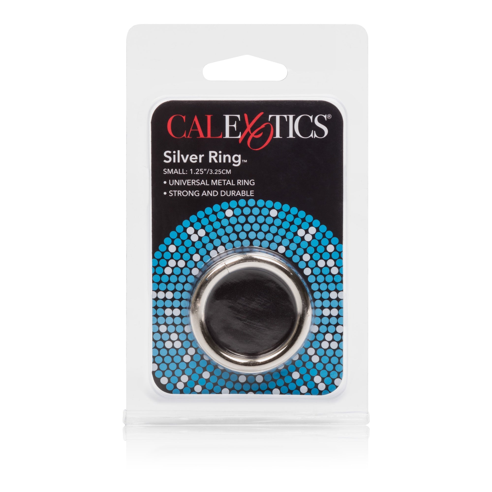 California Exotics - Silver Metal Cock Ring Small (Silver) Metal Cock Ring (Non Vibration)