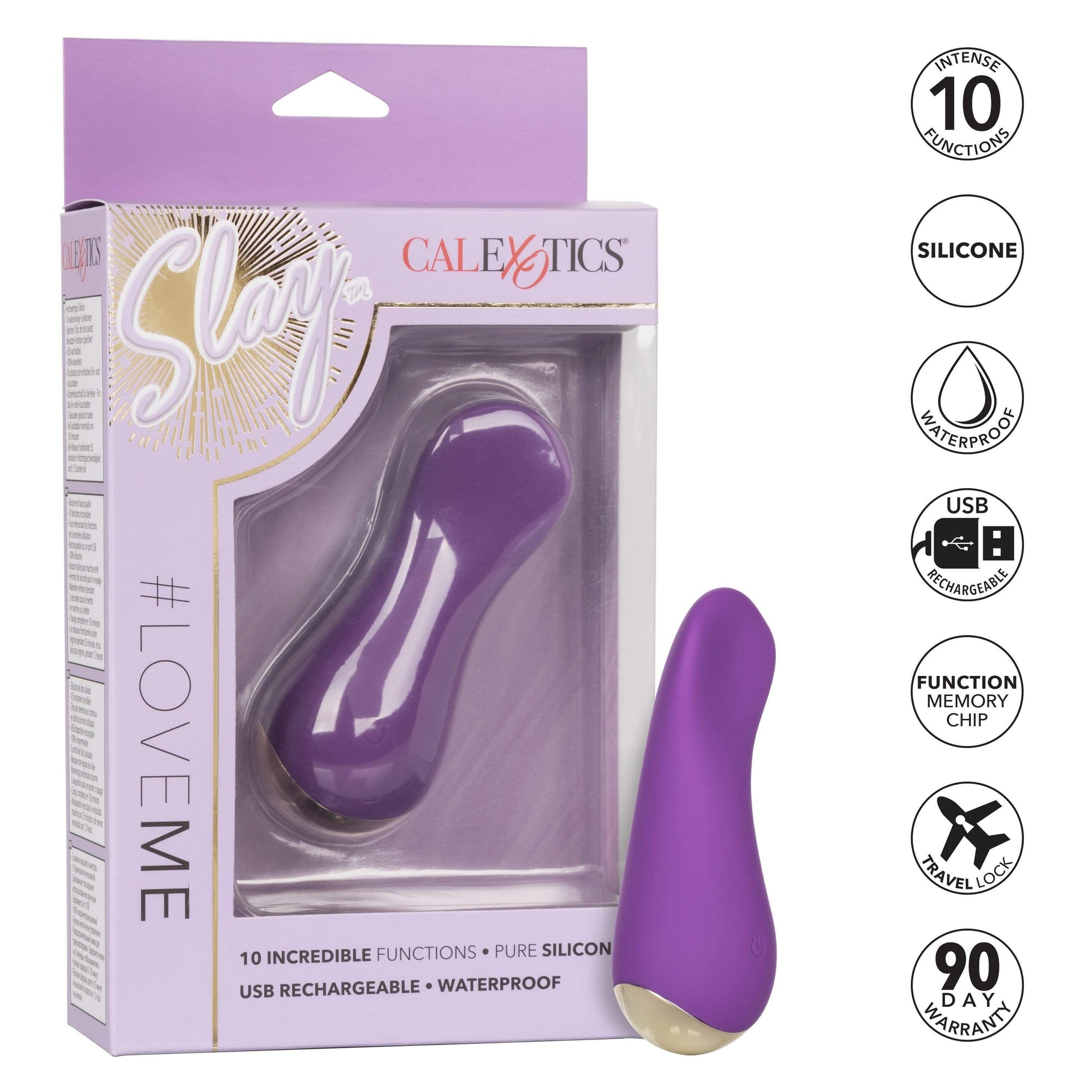 California Exotics - Slay LoveMe Bullet Vibrator (Purple) Bullet (Vibration) Rechargeable Durio Asia