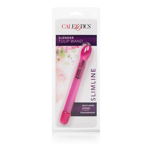California Exotics - Slender Tulip Wand Slimline Vibrator (Pink) Non Realistic Dildo w/o suction cup (Vibration) Non Rechargeable Singapore