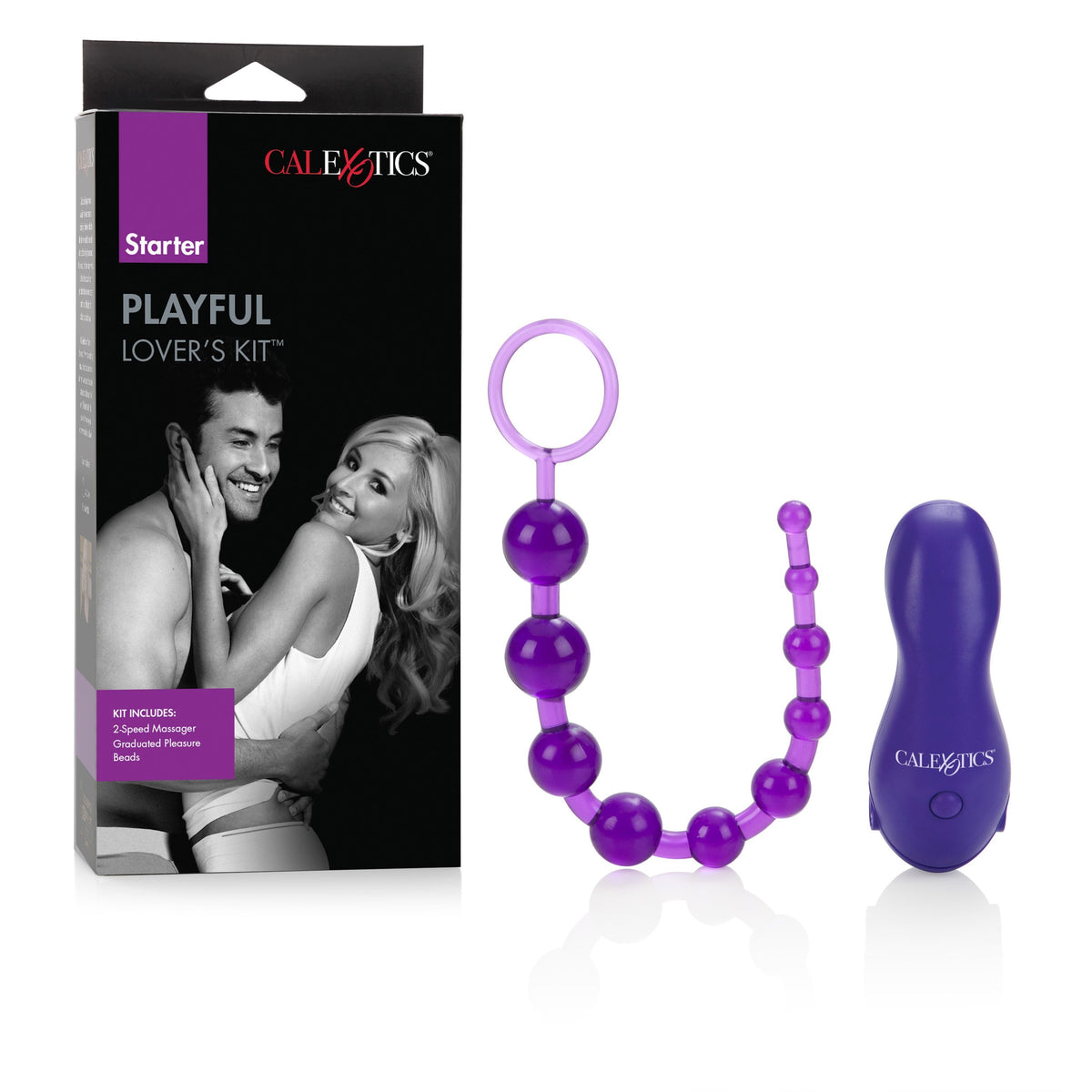 California Exotics - Starter Playful Lover&#39;s Kit (Purple) Clit Massager (Vibration) Non Rechargeable Durio Asia